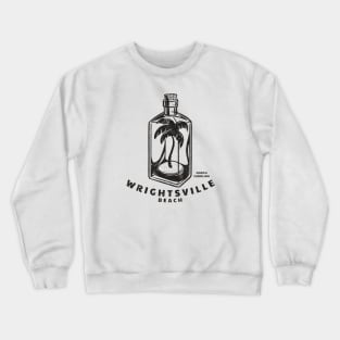 Wrightsville Beach, NC Summertime Vacationing Palm Tree Bottle Crewneck Sweatshirt